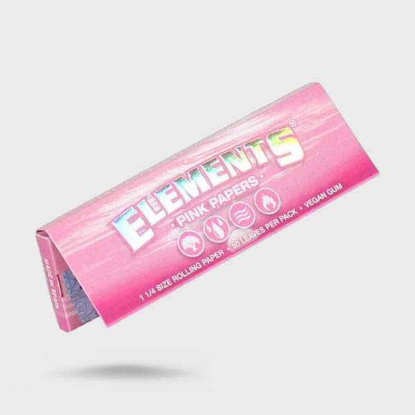 ELEMENTS Pink Rolling Papers Size 1¼