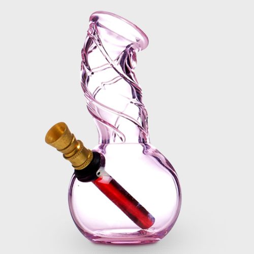 AGUNG Twister Pink Cute Design Bubble Bong 11cm